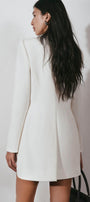 Pristine Sheath Scoop Neck Georgette Blazer - MEAN BLVD