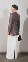 Pristine Straight High Waist Polyester Floor Length Skirt - MEAN BLVD