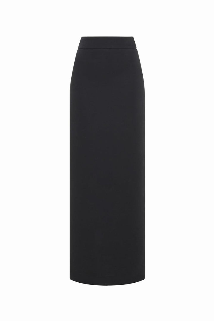Pristine Straight High Waist Polyester Floor Length Skirt - MEAN BLVD