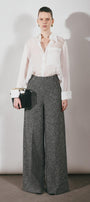 Pristy Straight Cuff Sleeved Organza Satin Shirt - MEAN BLVD
