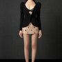 Quincy A-line High Waist Taffeta Mini Skirt - MEAN BLVD