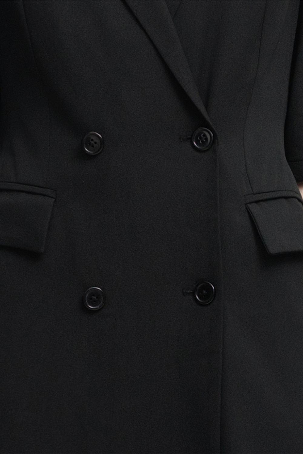 Alexis Sheath Double Breasted Polyester Knee-length Dress