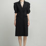 Alexis Sheath Double Breasted Polyester Knee-length Dress