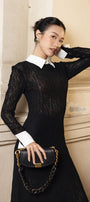 Raelynn A-line Long Sleeved Cotton Lace Maxi Dress - MEAN BLVD