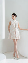 Ratih A-line Pointed Flat Collar Lace Mini Dress - MEAN BLVD