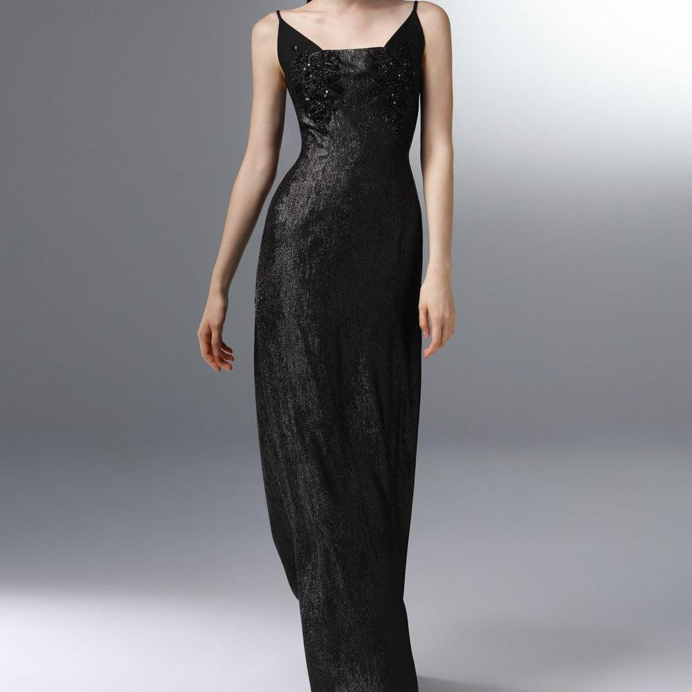 Regale A-line Sleeveless Poly Silk Floor Length Dress - MEAN BLVD