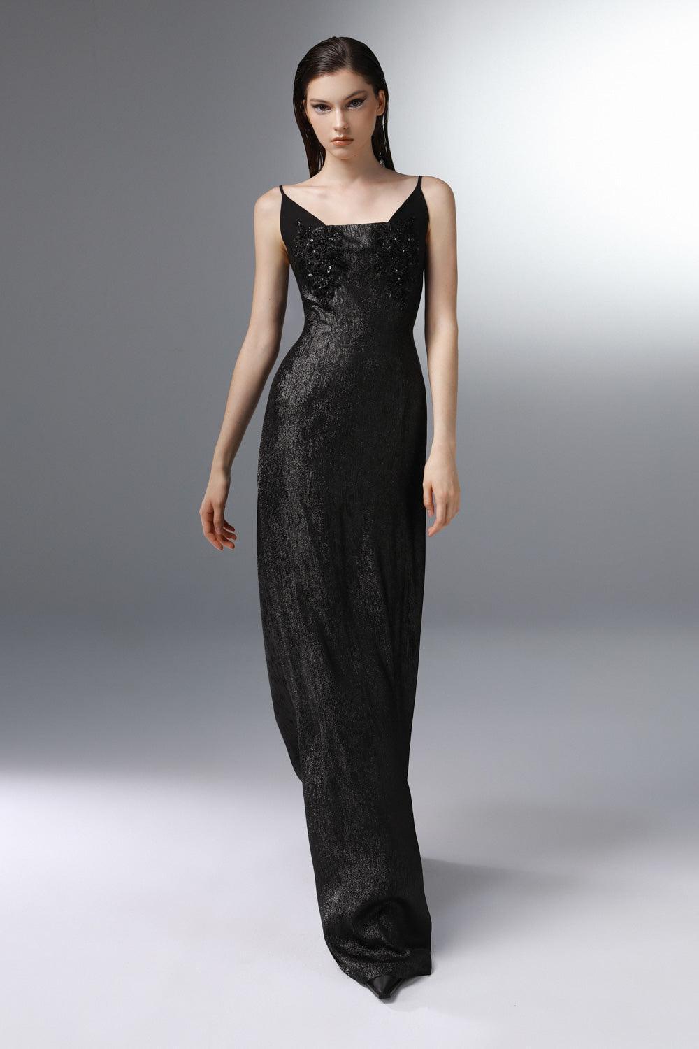 Regale A-line Sleeveless Poly Silk Floor Length Dress - MEAN BLVD