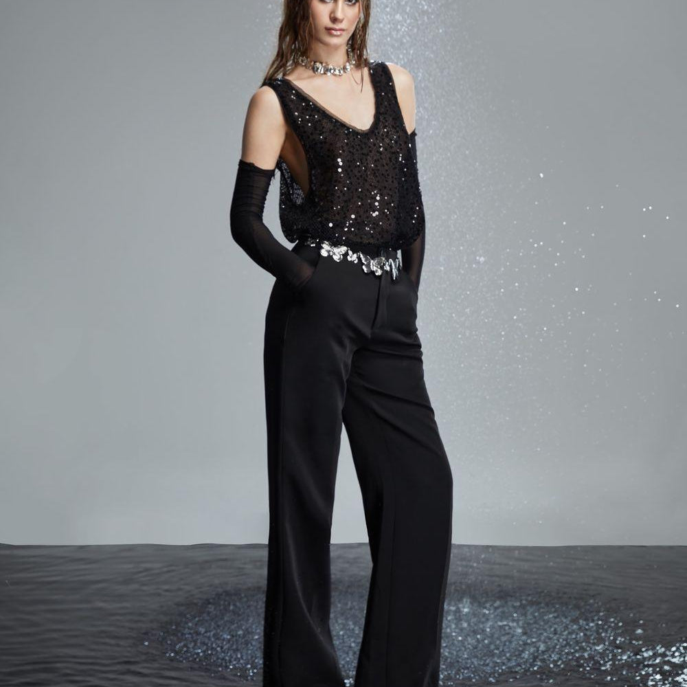 Regina Straight Sleeveless Mesh Top - MEAN BLVD