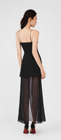 Reign A-line Spaghetti Strap Rain Cloth Ankle Length Dress - MEAN BLVD