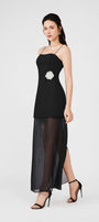 Reign A-line Spaghetti Strap Rain Cloth Ankle Length Dress - MEAN BLVD