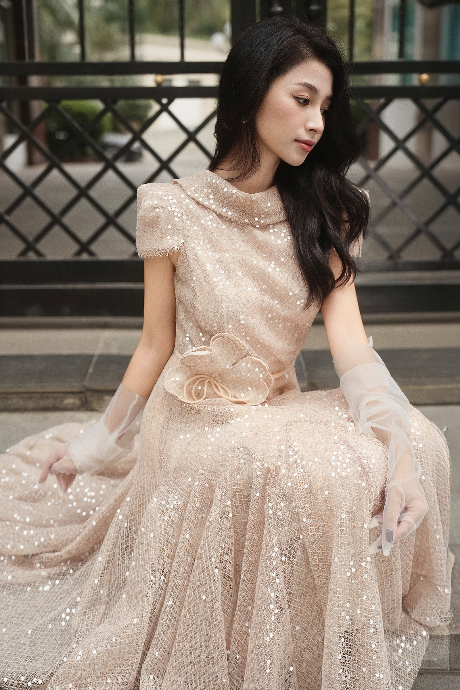 Seraphina Sequin Midi Dress