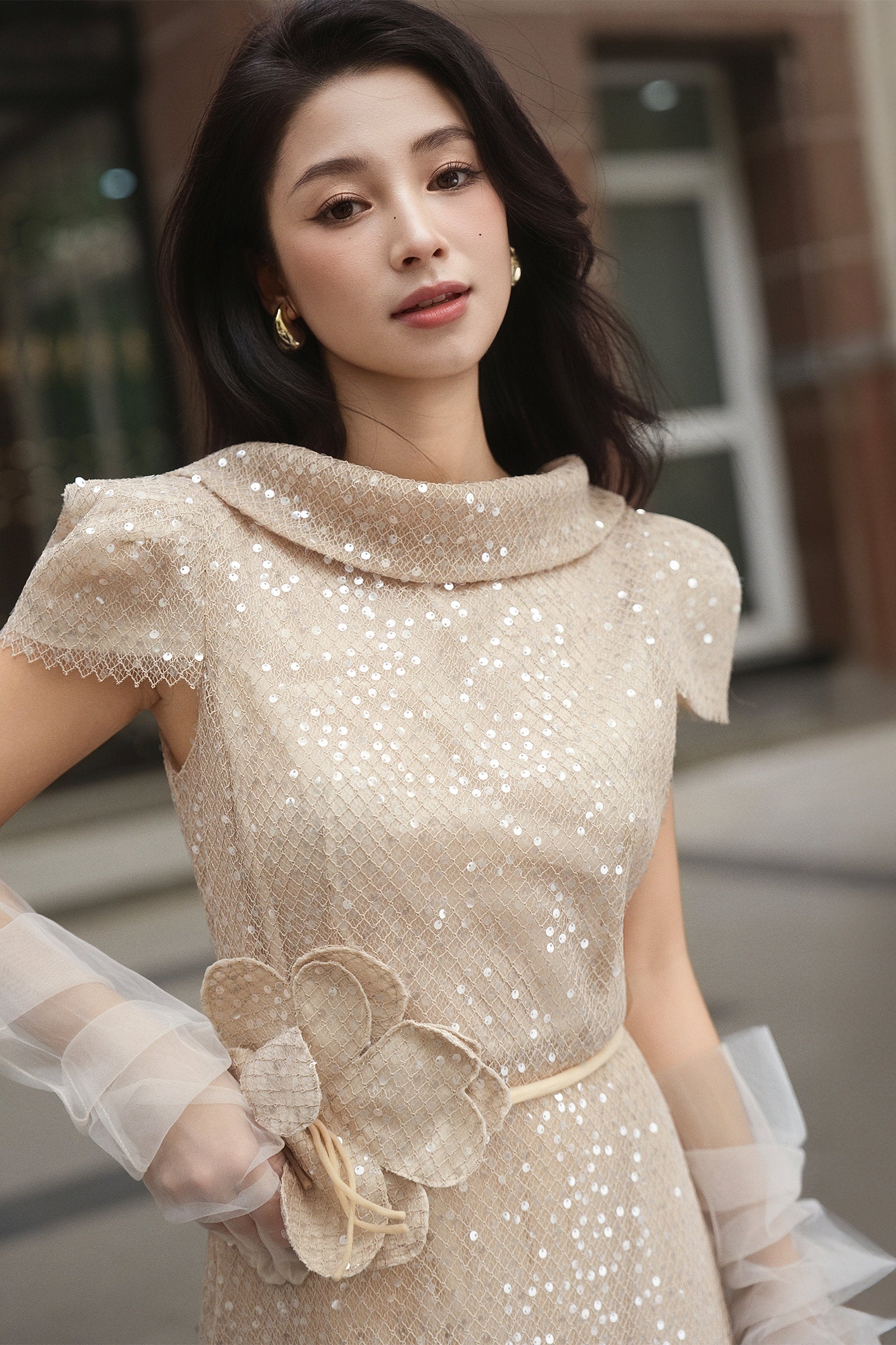 Seraphina Sequin Midi Dress