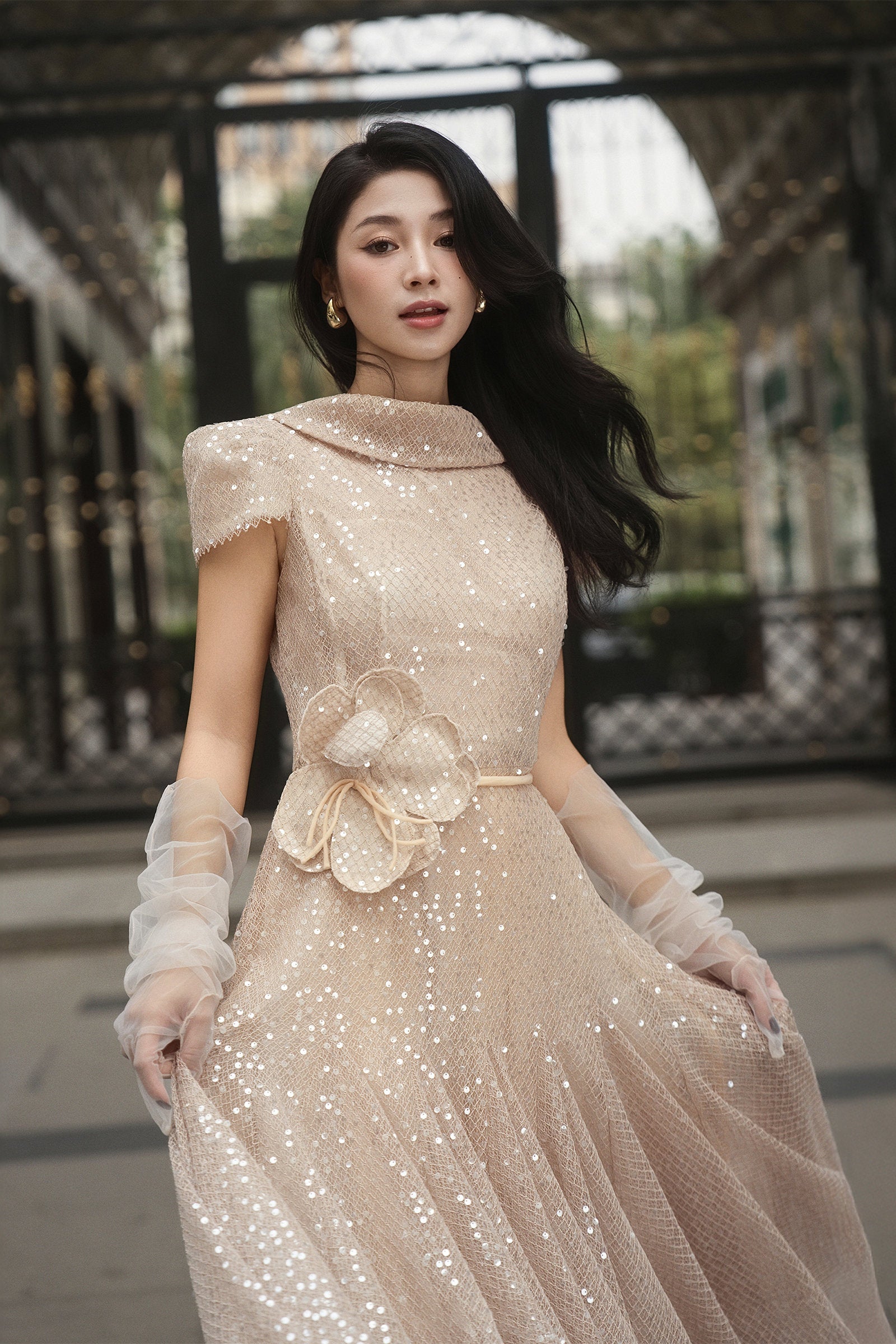 Seraphina Sequin Midi Dress