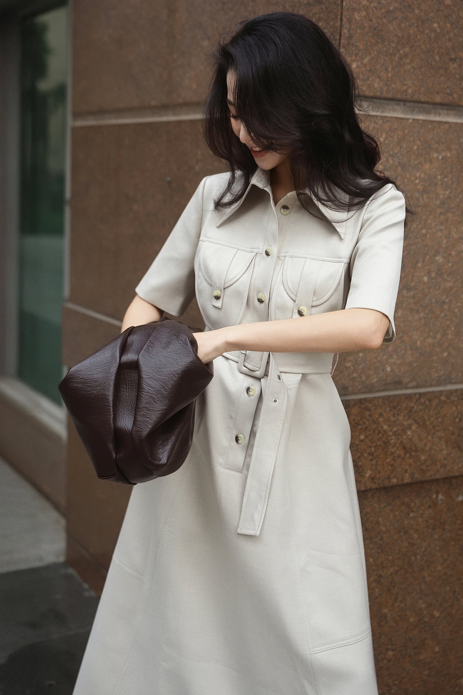 Diana Collared Midi Dress