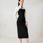 Richard Strapless Heart Neck Burlap Midi Set - MEAN BLVD