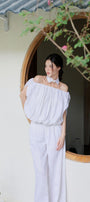 Rina Straight Wide Leg Linen Floor Length Pants - MEAN BLVD