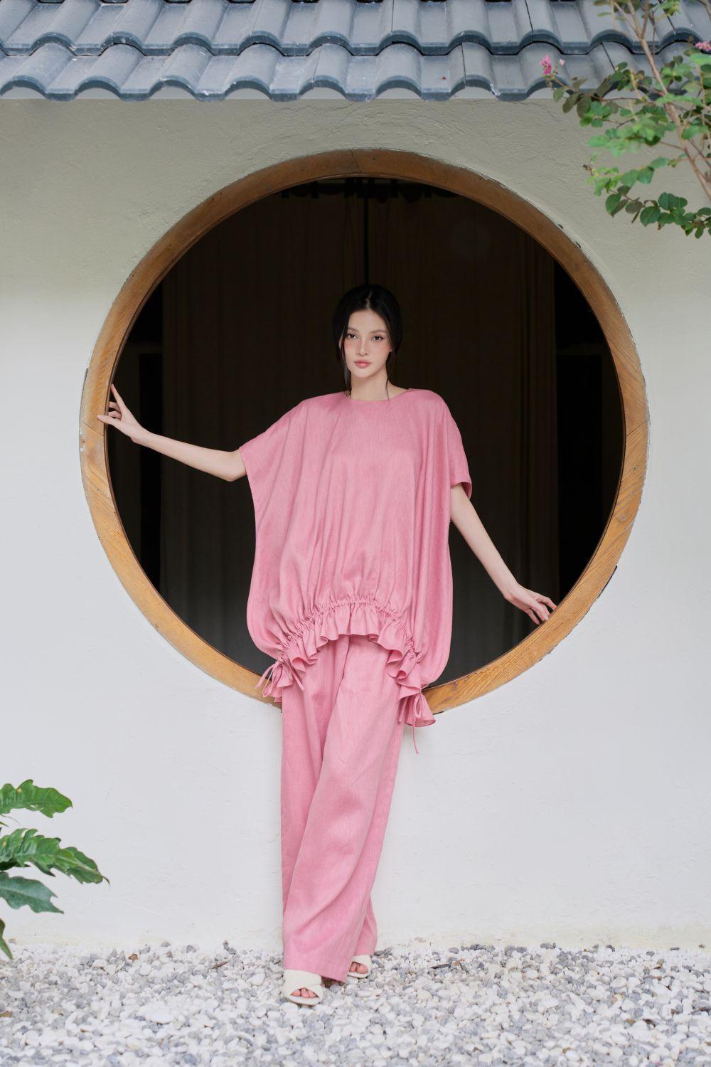 Rina Straight Wide Leg Linen Floor Length Pants - MEAN BLVD