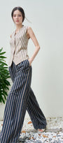 Rina Straight Wide Leg Linen Floor Length Pants - MEAN BLVD