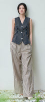 Rina Straight Wide Leg Linen Floor Length Pants - MEAN BLVD