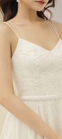 Rio A-line Spaghetti Strap Lace Midi Dress - MEAN BLVD