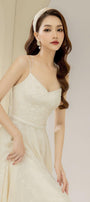 Rio A-line Spaghetti Strap Lace Midi Dress - MEAN BLVD