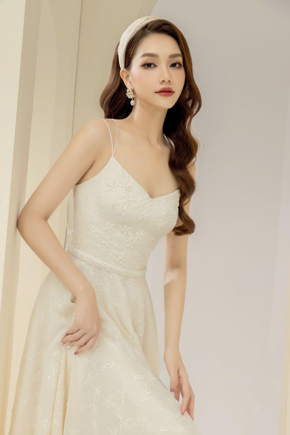 Rio A-line Spaghetti Strap Lace Midi Dress - MEAN BLVD