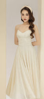 Rio A-line Spaghetti Strap Lace Midi Dress - MEAN BLVD
