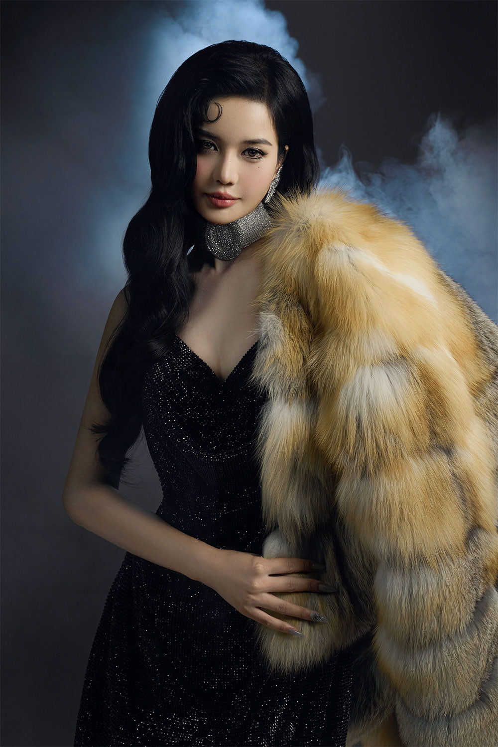 Glimering Gala A-line Spaghetti Strap Mesh Mini Dress