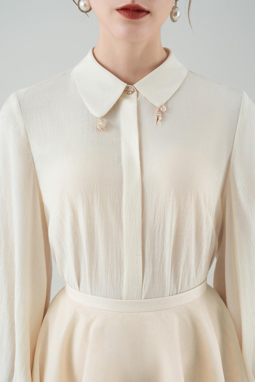 Riva Straight Collared Neck Rayon Shirt - MEAN BLVD