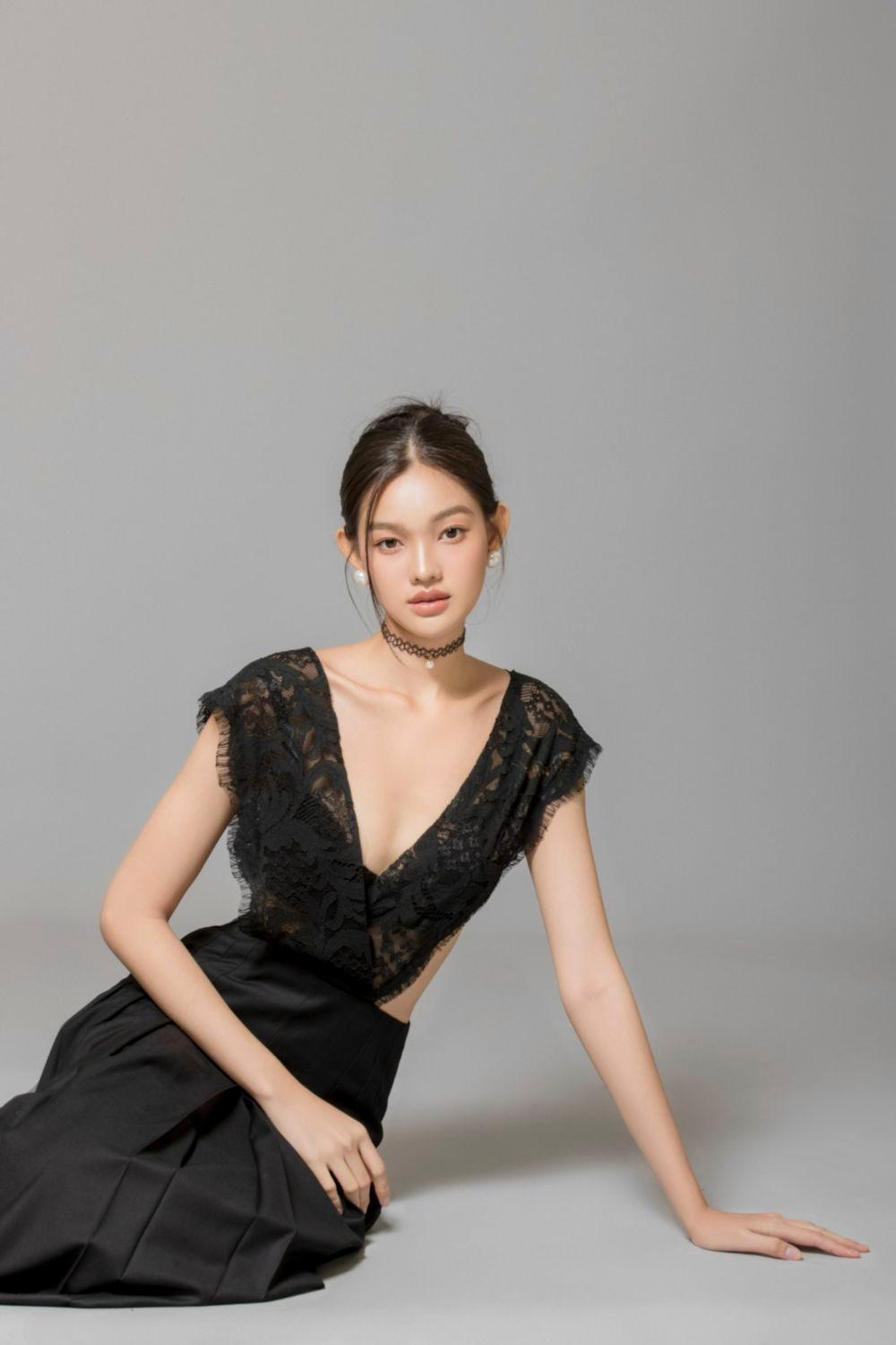 Rivka Pleated V-Neck Poly Wool Ankle Length Dress - MEAN BLVD