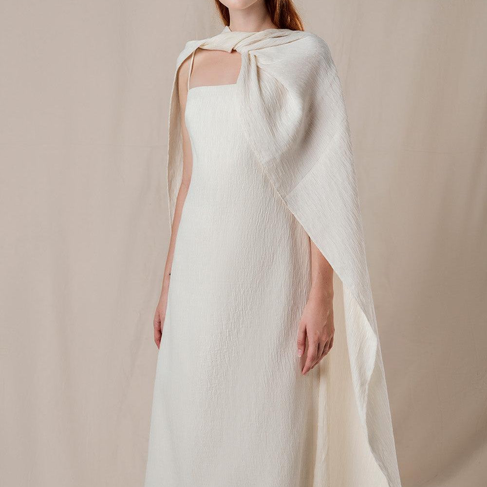 Roise A-line Sleeveless Ribbed Burlap Midi Dress - MEAN BLVD