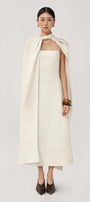 Roise A-line Sleeveless Ribbed Burlap Midi Dress - MEAN BLVD