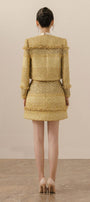 Romanza A-line Patch Pocket Tweed Mini Skirt - MEAN BLVD