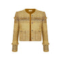 Romanza Straight Round Neck Tweed Jacket - MEAN BLVD