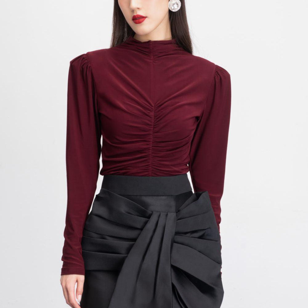 Rory A-line Bow Tie Taffeta Mini Skirt - MEAN BLVD