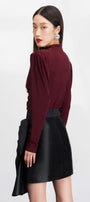 Rory A-line Bow Tie Taffeta Mini Skirt - MEAN BLVD