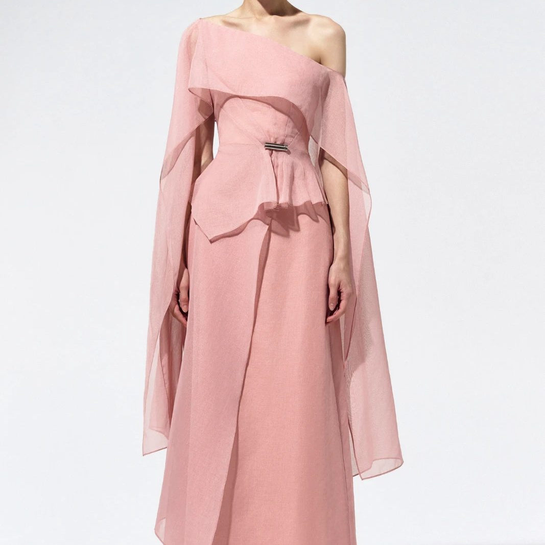 Rosalie One-Shoulder Maxi Dress - MEAN BLVD