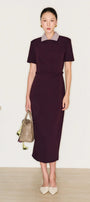 Rosalind Collared Midi Dress - MEAN BLVD