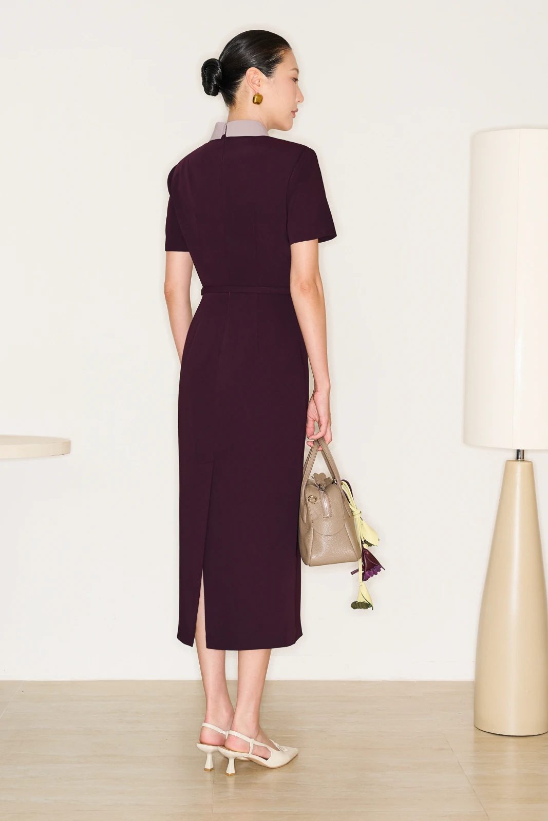 Rosalind Collared Midi Dress - MEAN BLVD