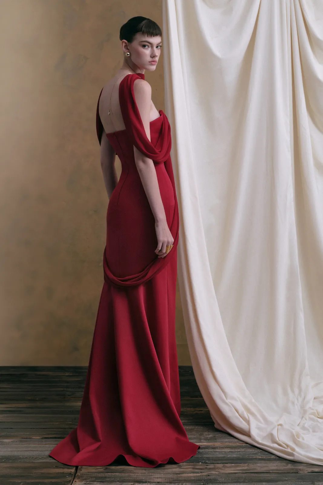 Rosalind Draped Maxi Dress - MEAN BLVD