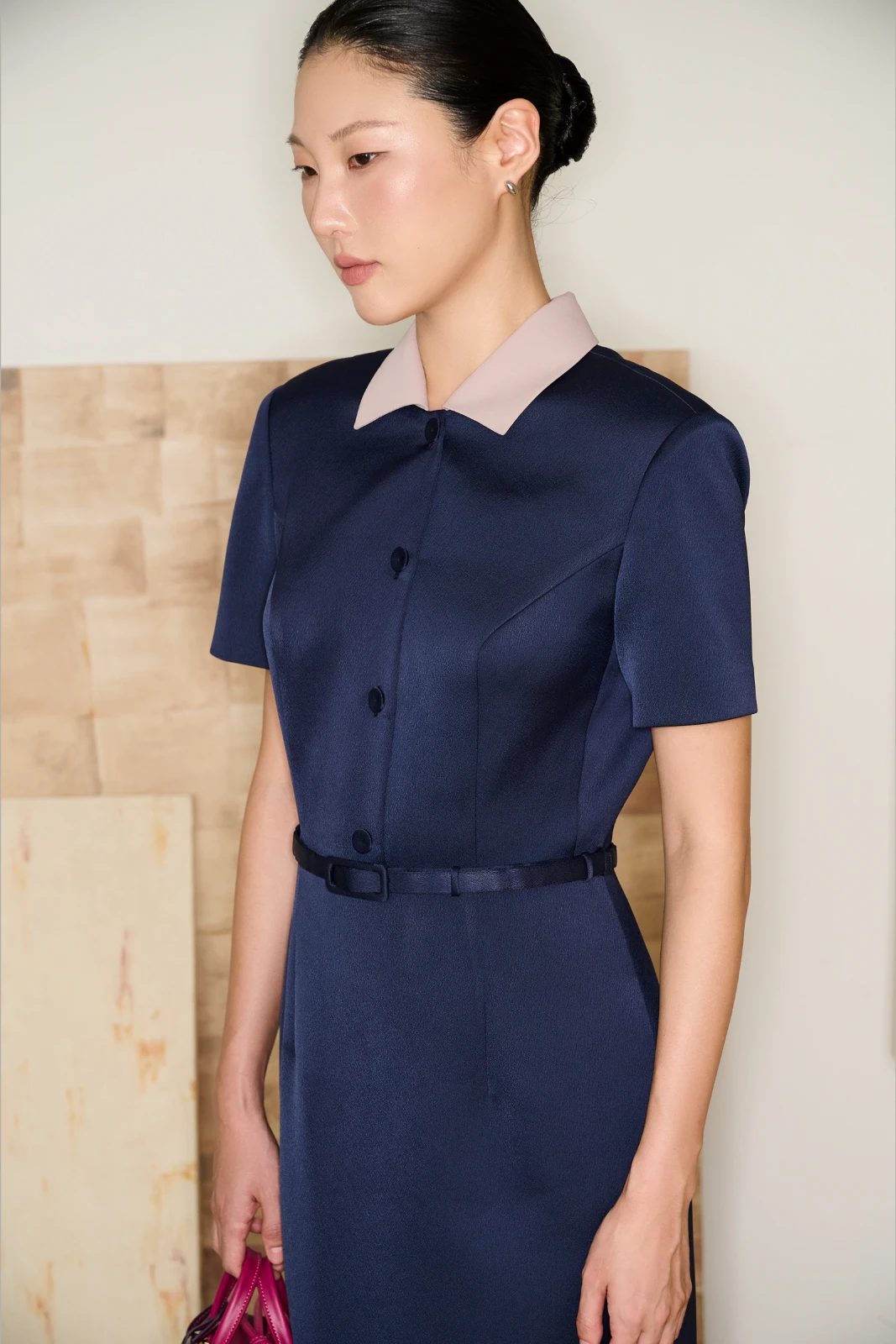 Rosalind Collared Midi Dress - MEAN BLVD