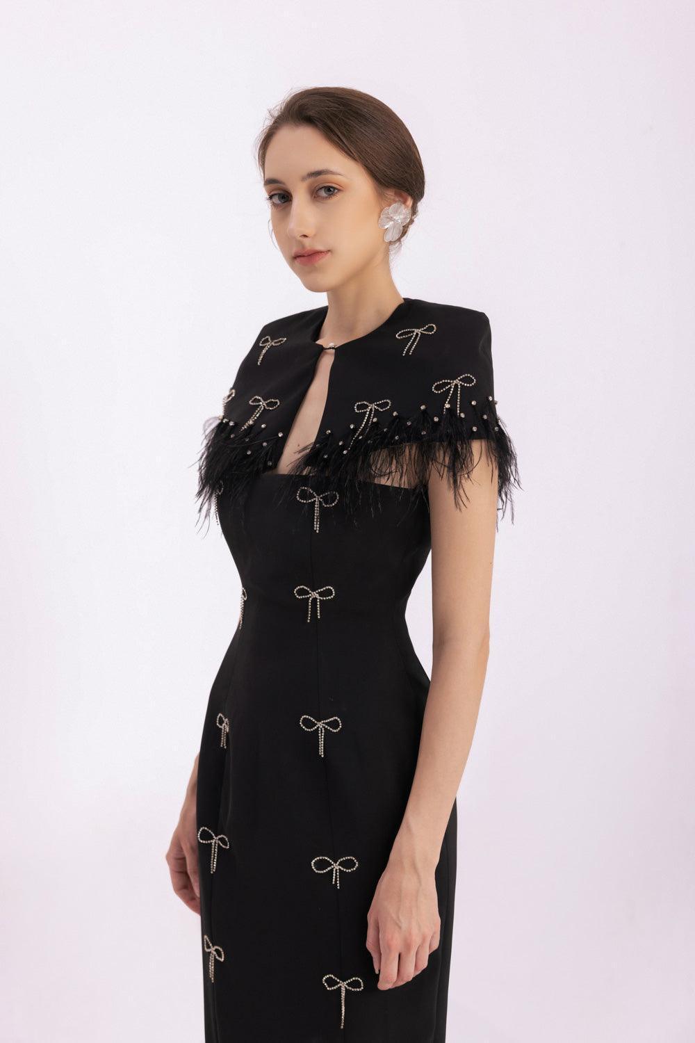 Rylie Sheath Feather Twill Floor Length Set - MEAN BLVD