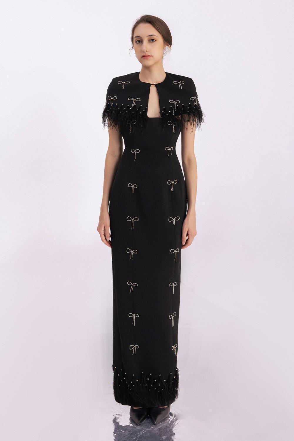 Rylie Sheath Feather Twill Floor Length Set - MEAN BLVD
