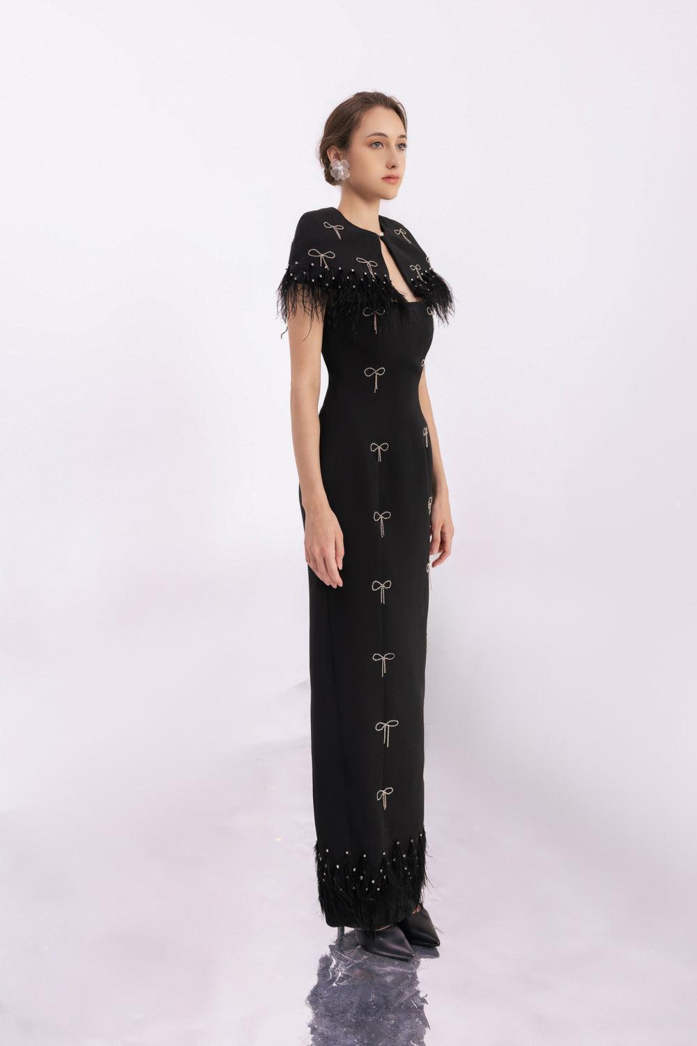 Rylie Sheath Feather Twill Floor Length Set - MEAN BLVD
