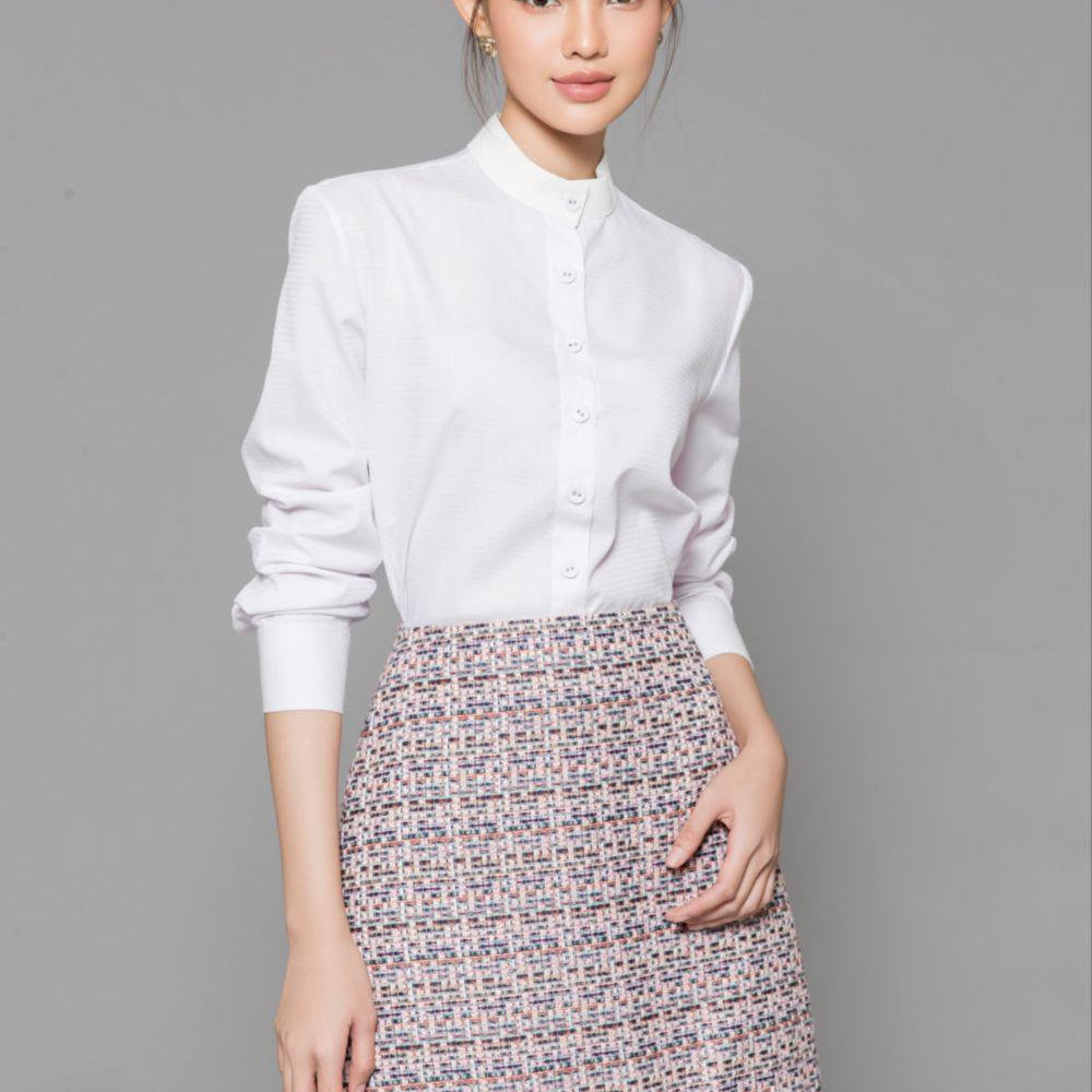 Saanvi Straight Cuff Sleeved Cotton Shirt - MEAN BLVD