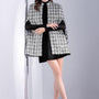 Sabina Straight Square Shoulder Tweed Cape - MEAN BLVD