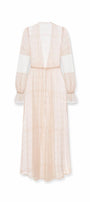 Sadie Straight Poet Sleeved Tulle Ankle Length Robe - MEAN BLVD