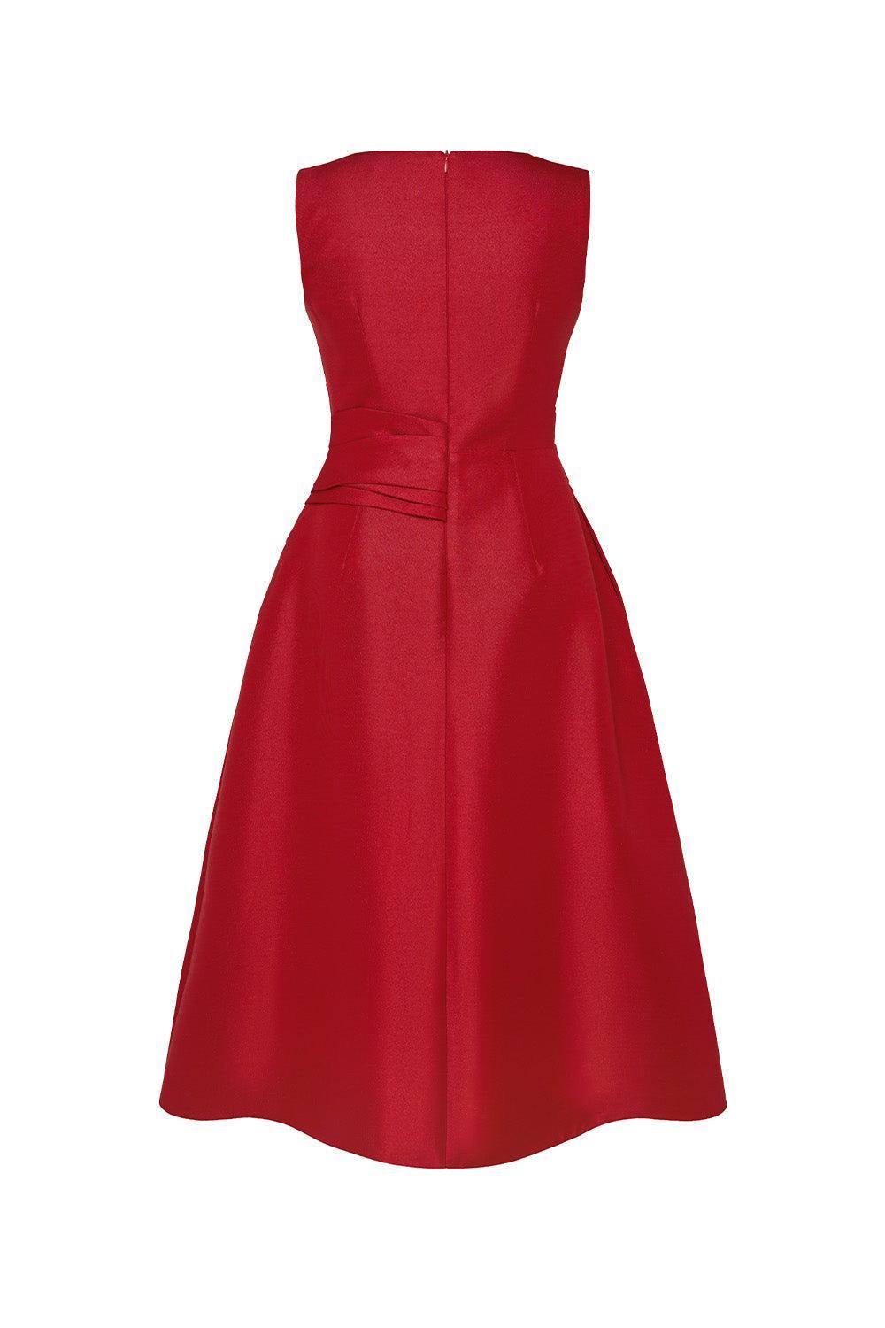 Sakura A-line Sleeveless Organza Midi Dress - MEAN BLVD