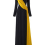Salem Sheath Extended Flap Scuba Floor Length Dress - MEAN BLVD