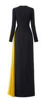 Salem Sheath Extended Flap Scuba Floor Length Dress - MEAN BLVD